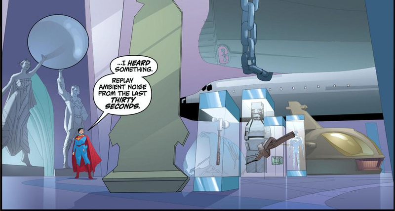 Illustration for article titled A Celebration of Superheroes Staring at Costumes in Fancy Display Cases